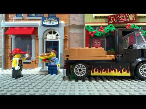 Lego City Burger Truck Build