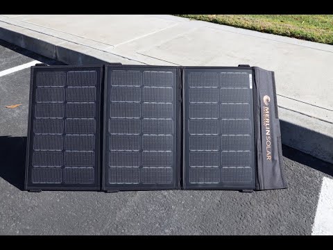 Merlin Solar Panther100 Foldable Panel Set Up
