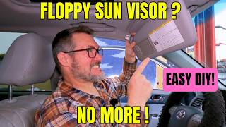 Sun visor replacement (visor won't stay up repair) #diy #cars