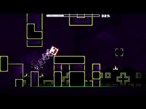 Geometry dash - massacre by peton (hard 5*) all coins