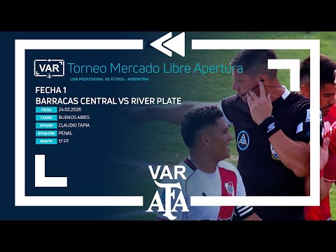 VAR 2026 | #TorneoMercadoLibre 2026 | Fecha 1 | Barracas Central - River