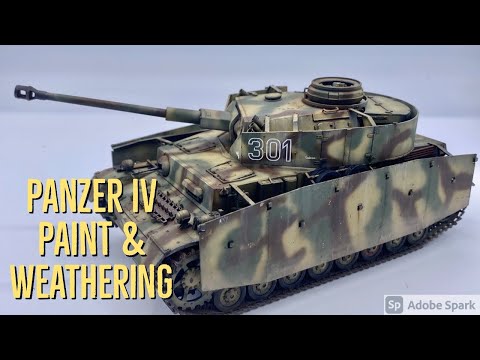 Paint PanzerIV Ausf G 1/35 3 tone tank Camo tutorial #zvezda