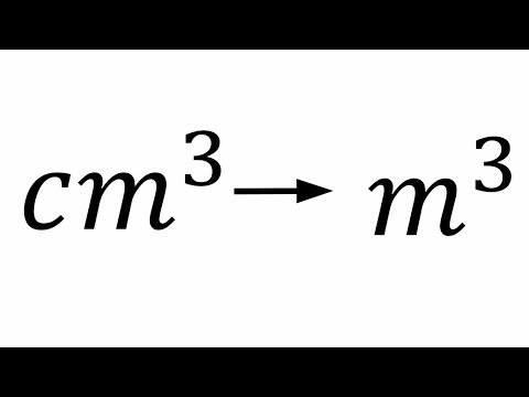 Cubic Centimeter into Cubic Meter Conversion