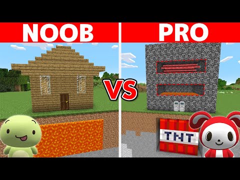 Minecraft NOOB vs PRO: PRANK HOUSE BUILD CHALLENGE