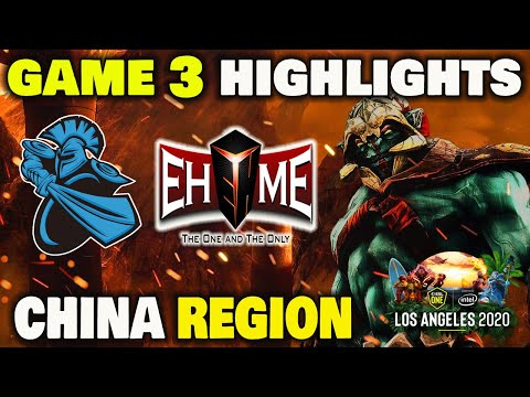 Newbee vs EHOME Game 3 Highlights ESL ONE Los Angeles 2020