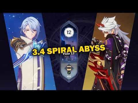 C0 Vape Ayato & C1 Itto Triple Geo 3.4 Spiral Abyss Full Star Gameplay | Genshin Impact
