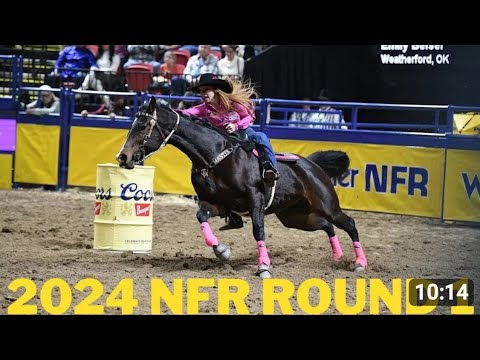 2024 NFR ROUND 1 #nfr2024 #barrelracing #horse #cowgirl