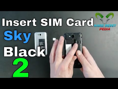 Sky Black 2 Insert The SIM Card