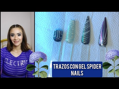DISEÑOS CON GEL SPIDER 2021 ❤️COMO HACER TRAZOS CON GEL SPIDER ❤️
