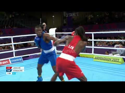 CWG: Arthur Langelier (St. Lucia) | Men's Boxing (Light Heavyweight 75-80kg) QF | SportsMax