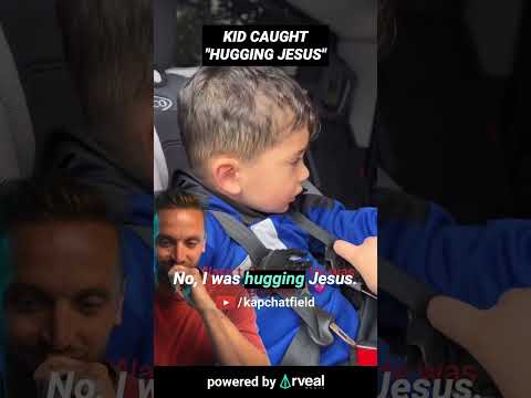 Kid caught "hugging Jesus" 🤣 #jesus #christianity #holyspirit #bible #god