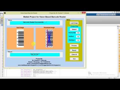 Barcode Recognition Using Image Processing Matlab Project Source Code