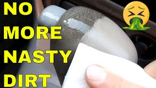 Cleaning filthy car interior for vinyl, rubber door panels & dashboards