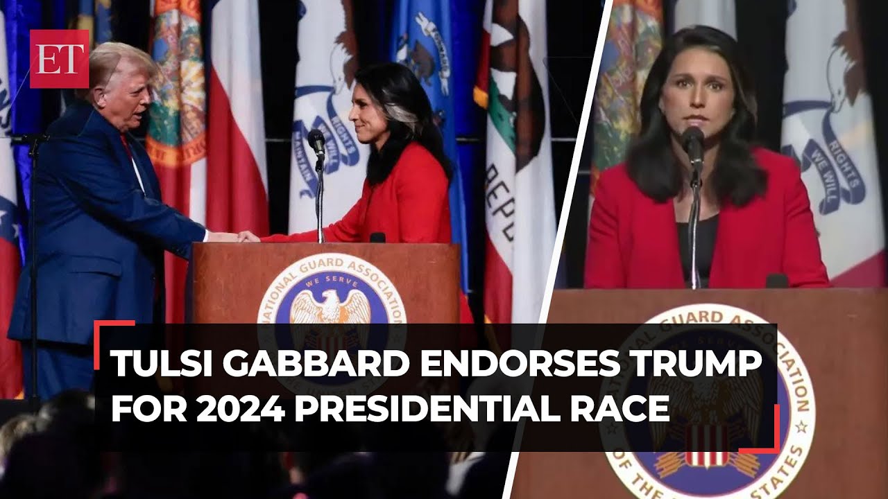 US presidential race 2024: Former Democrat Tulsi Gabbard endorses Donald Trump