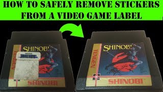 How to Safely Remove Stickers from a Video Game Label