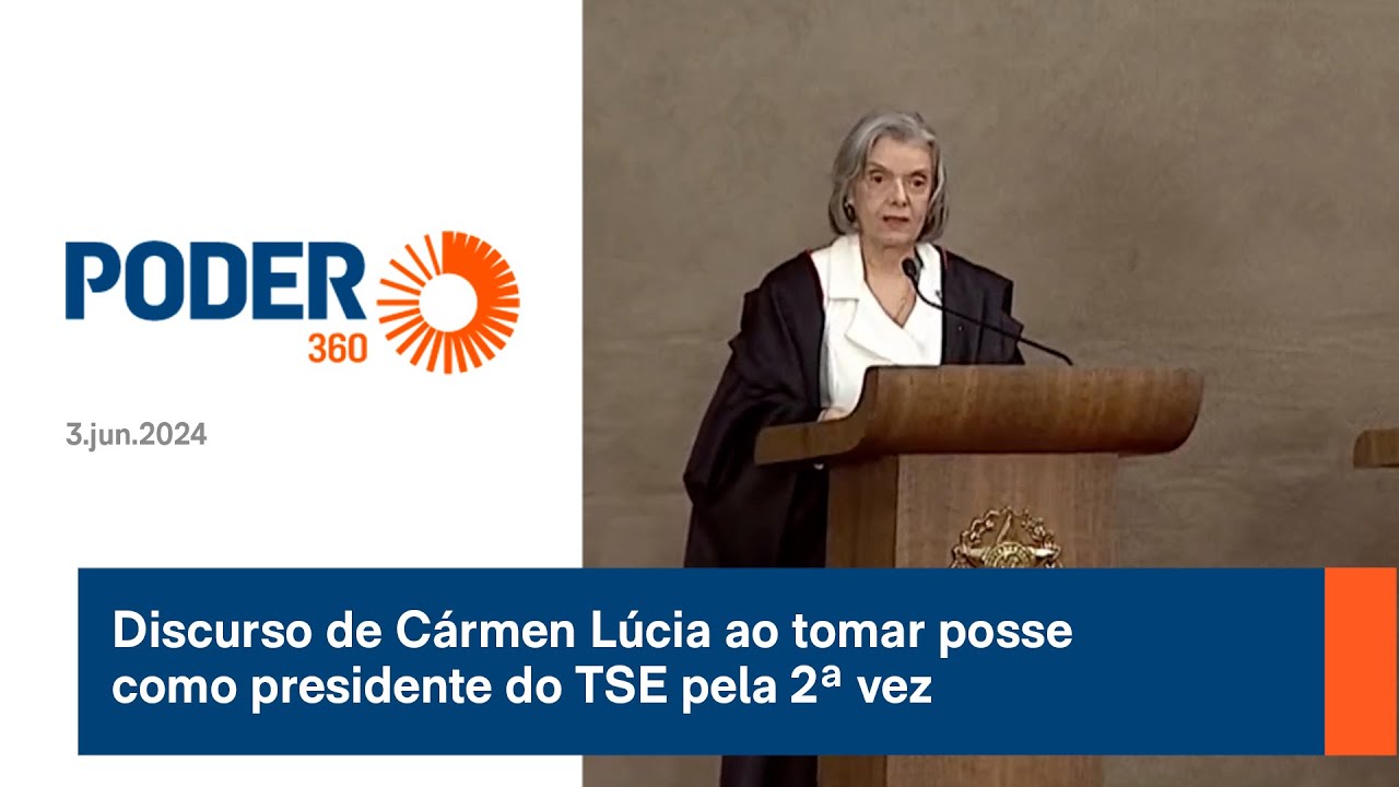Discurso de Cármen Lúcia ao tomar posse como presidente do TSE pela 2ª vez