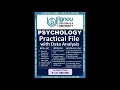 IGNOU MA Psychology (MPCL007, MPCE014, MPCE024, MPCE034) Call: 8181096096
