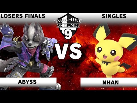 Smashing Grounds 9 - Abyss (Wolf) Vs. Nhan (Pichu) - Losers Finals - SSBU