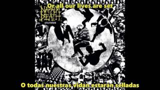 Napalm Death - Collision Course (Lyrics & Subtitulado al Español)