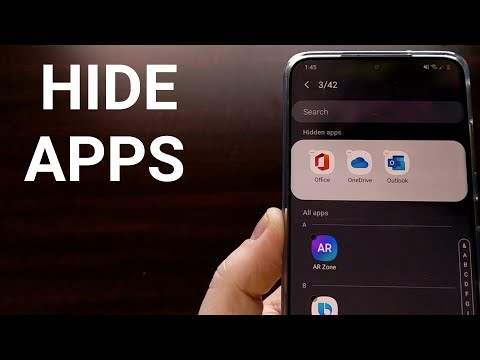 How to Hide Galaxy S20 Apps and Icons from the App Drawer and Home Screen?