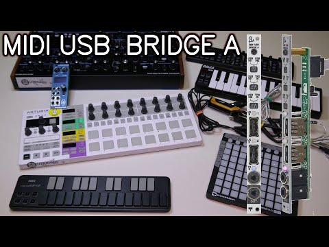 Tubbutec Midi USB Bridge A - USB Host and TRS midi router eurorack