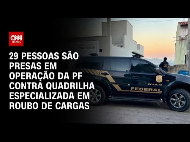 PF desmonta quadrilha especializada em roubo de cargas | CNN PRIME TIME
