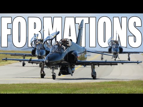 Stunning Formation Takeoffs Before Queen's Platinum Jubilee - Hawks and Texans at RAF Valley.