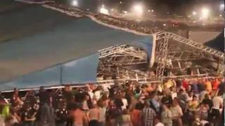 Indianapolis stage collapse compiled raw footage w/ State Fire radio audio