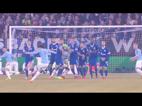Leroy Sane fantastic goal free kick Schalke 04