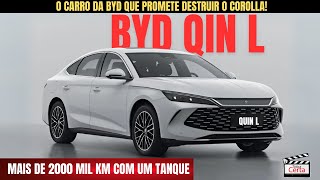 2.100 KM COM 1 TANQUE: O segredo do novo BYD Qin L que a Toyota não quer que você descubra.
