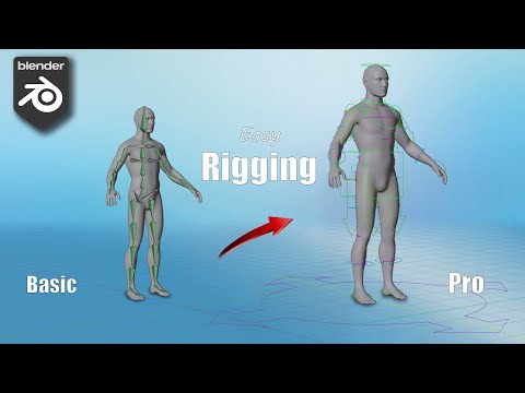 How To Rig Human In Blender For Beginners And How You Can Do It in 10 minutes🔥