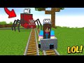 I Fooled This Cute Girl With Choo Choo Charles In Minecraft