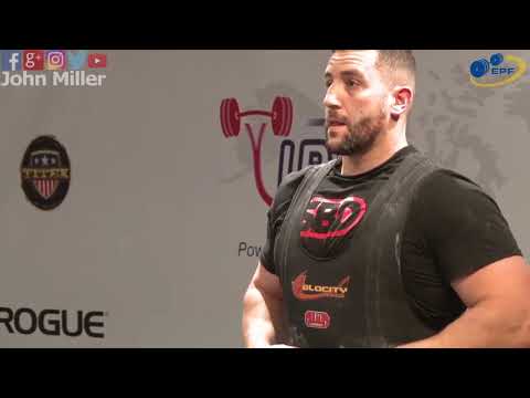 Sofiane Belkesir - 2nd Place 1020kg Total - 120kg Class 2021 EPF Equipped Open