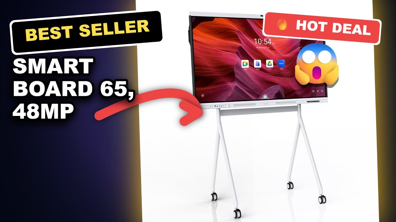 Smart Board 65, 48MP CMOS Sensor, 8 AI Mics Review - Best Smart Whiteboard for Professional Meetings