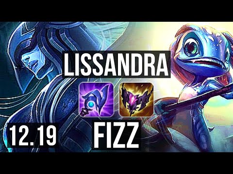 LISSANDRA vs FIZZ (MID) | 69% winrate, 9/2/8 | EUW Diamond | 12.19