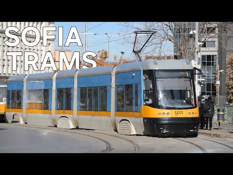 [4K] 🇧🇬 Trams in Sofia / 🇧🇬 Трамваи в София (2025)