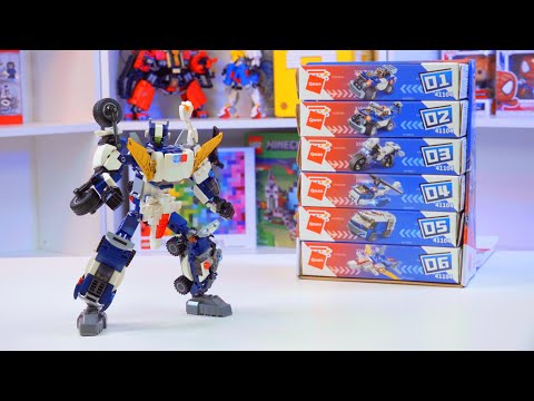 Конструктор Qman «Робот-Трансформер Полицейский Phantom Cop: Полицейская машина» 41104-1 / 69 деталей