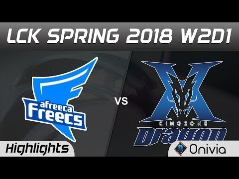 AFS vs KZ Highlights Game 2 LCK Spring 2018 W2D1 Afreeca Freecs vs KingZone DragonX by Onivia