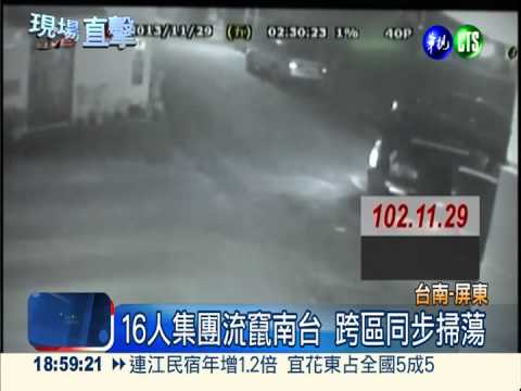 隨機持槍擄人! 16人集團橫行南台