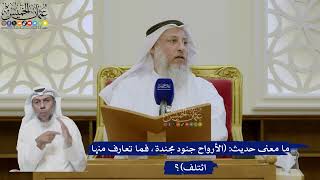 452- ما معنى حديث: (الأرواح جنود مجندة، فما تعارف منها ائتلف)؟ - عثمان الخميس