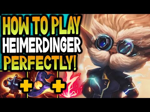 How To Play Heimerdinger Perfectly Midlane ✔