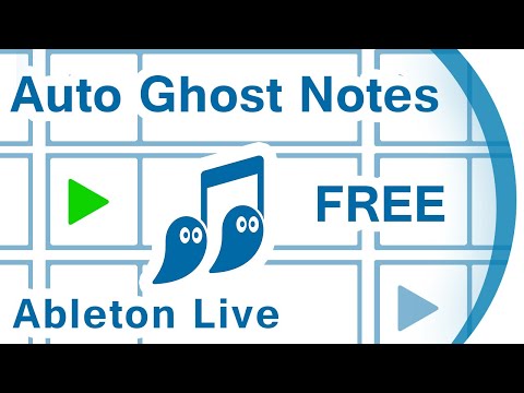 Generate Ghost Notes FREE – GHOSTWRITER (for Ableton Max for Live)