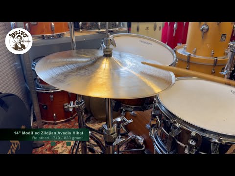 14" Modified Zildjian Avedis Thin Hihat 740/820gr (VIDEO) image 12