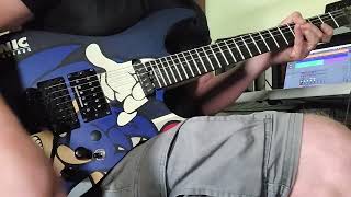 Video thumbnail for Sonic the Hedgehog ESP 25th anniversary guitar, and a little song I whipped up by Blueskylizard