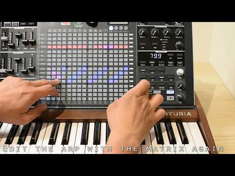 Arturia Matrixbrute : how to combine the Matrix Apreggiator and the Sequencer