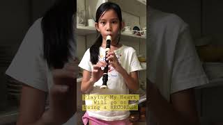 Download lagu Playing “ MY HEART WILL GO ON “USING A RECORDER #myheartwillgoon  #celinedion  #recorder  #titanic mp3