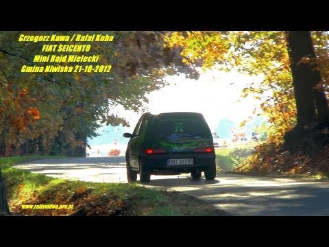 Grzegorz Kawa / Rafał Koba - FIAT SEICENTO - Mini Rajd Mielecki - Gmina Niwiska 21-10-2012