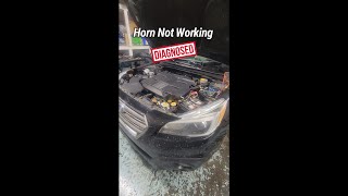 Subaru Horn Does Not Work! No Problem Full Diagnose