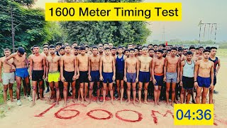 Agniveer 1600 Meter Timing Test  1600 Meter Race 0
