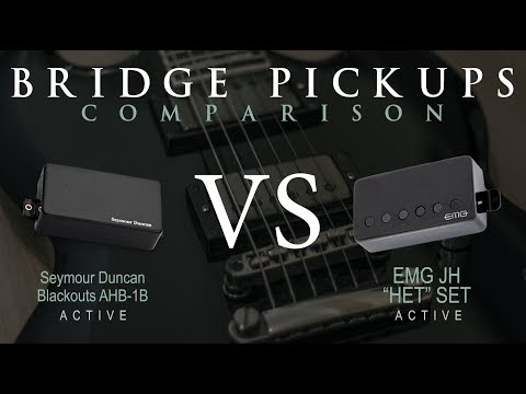 BLACKOUTS vs EMG JH HET SET - Active Bridge Pickup Guitar Tone Comparison / Review / Demo